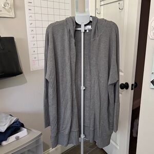 Soma Women's Wknd Gray Cardigan super comfy Sweater